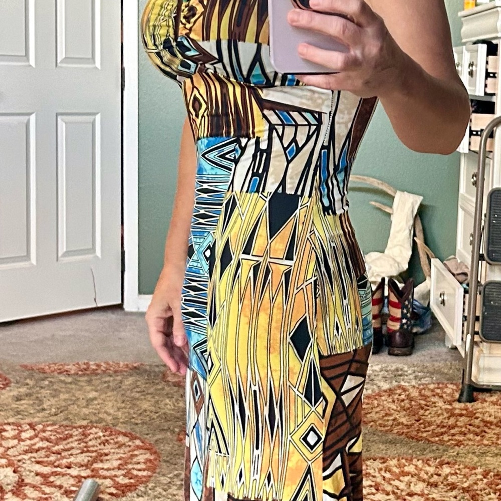 Long strapless maxi dress. Botique